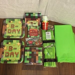Pixelated Party Kit Minecraft Theme